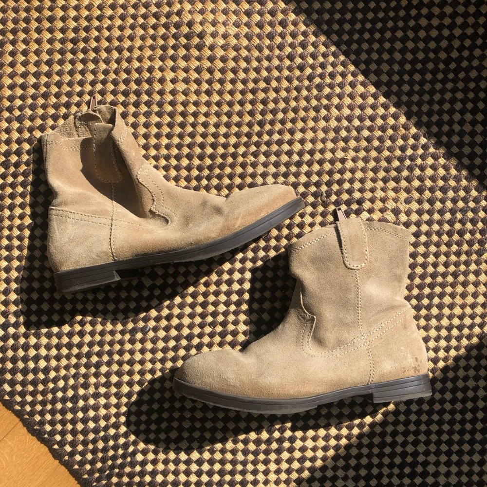 Girls Zara Suede Boots Size 2.5/34